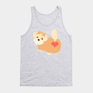 Havanese Heart Butt Tank Top